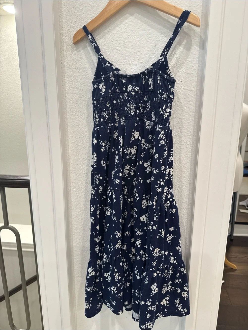 The Children’s Place Girls Navy Floral Maxi Dress Size 5/6